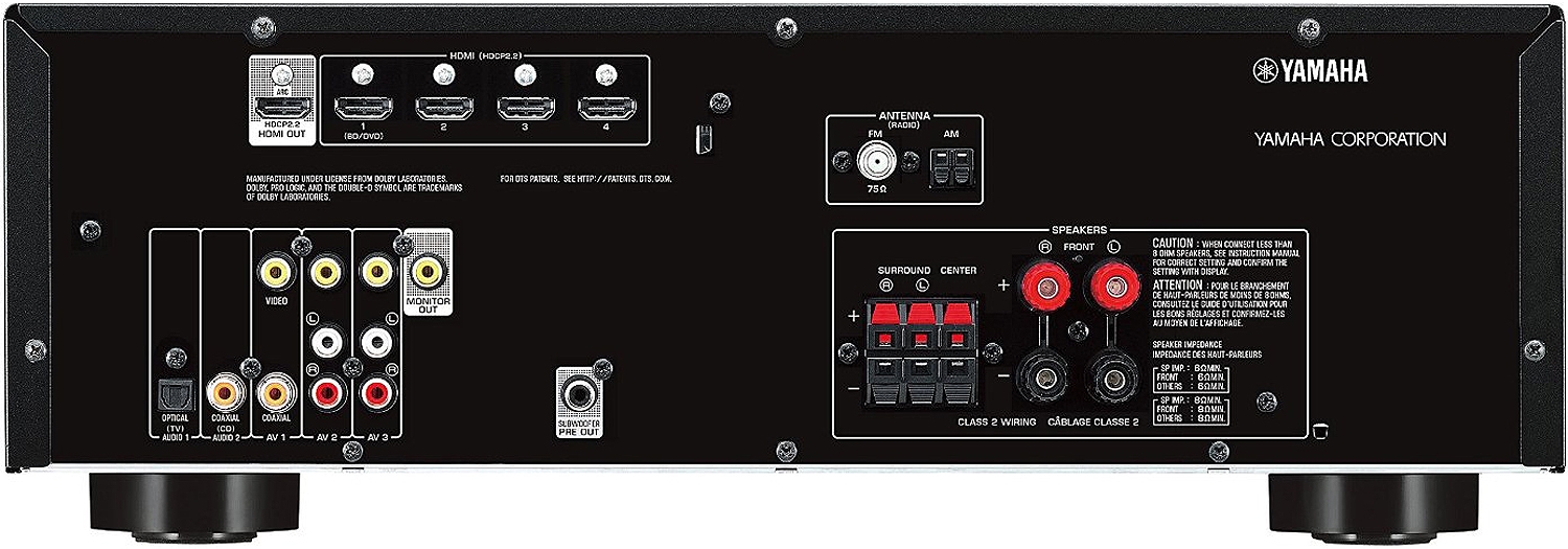 AV Receivere Yamaha YAMAHA RXV381, Receiver AV 5.1 4K 700W