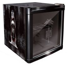 Mini Frigider Husky Coolcube HUS-CC 182 Afri-Cola, Capacitate 50 L, Clasa A+, H 51 cm, Negru