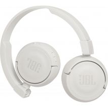 Casti audio on-ear cu microfon JBL T450, Bluetooth, White