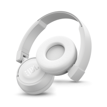 Casti audio on-ear cu microfon JBL T450, Bluetooth, White