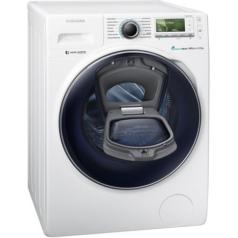 Masina de spalat rufe AddWash Samsung Crystal Blue WW12K8402OW, 12kg, 1400 RPM, Clasa A+++