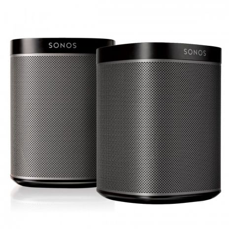 Pachet boxe wireless Sonos 2 x Play:1, negru