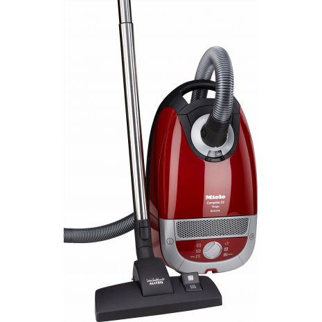 Aspirator Miele Complete C2 Powerline, 1600 W, 4,5 l, Tub telescopic, Sac textil GN, Rosu