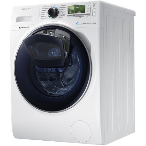 Masina de spalat rufe AddWash Samsung Crystal Blue WW12K8402OW, 12kg, 1400 RPM, Clasa A+++