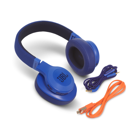 Casti audio on-ear JBL E55BT, Bluetooth, Blue