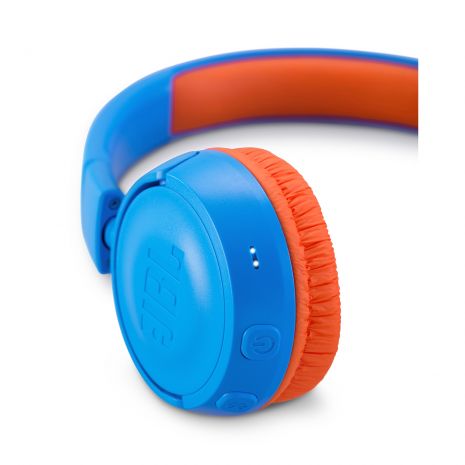 JBL JR300BT, Casti on ear Wireless, Bluetooth, Kids, Rocker Blue