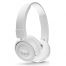 Casti audio on-ear cu microfon JBL T450, White